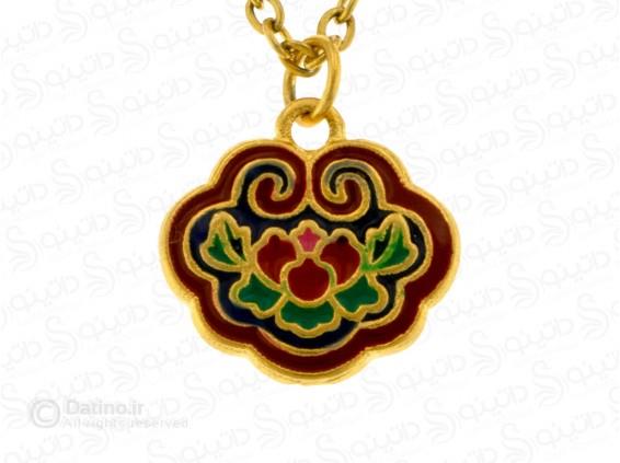گردنبند زنانه ژوپینگ طرح گل لوتوس 14792